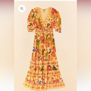 Farm Rio yellow tapestry maxi dress - new with tags!
